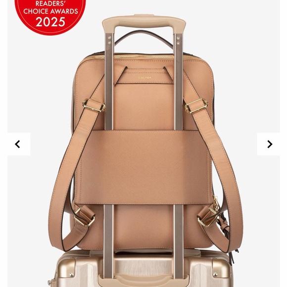 Calpak Women's Vegan Leather Laptop Backpack - Picture 2 of 10